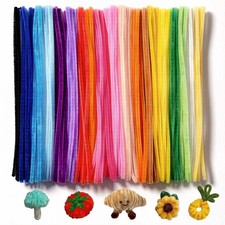Coloured Pipe Cleaners for Craft About 100 Pack, 30cm Long 30 cm, Multicolor 