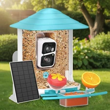 Deluxe Bird Feeder with 2K HD Camera & Solar Panel - Smart Gift for Bird Lovers