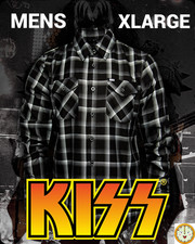 DIXXON x KISS- DRESSED TO KILL- Collab Limited Edition Flannel Shirt - Men's XL