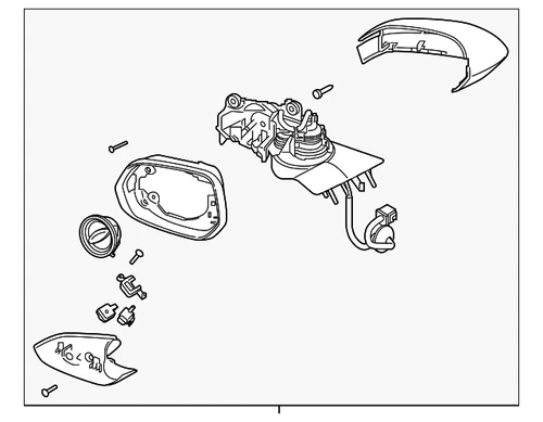 Genuine Ford Mirror Assembly LJ7Z-17683-BBPTM
