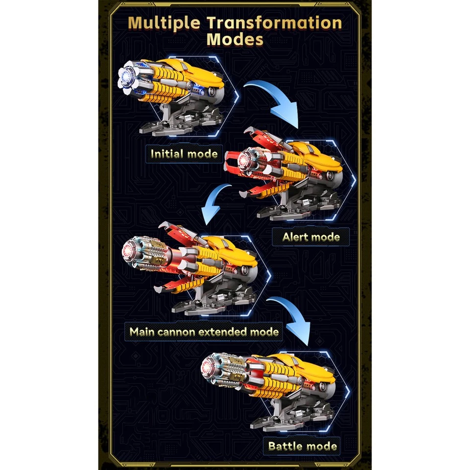 HIPLAY Killerbody Transformers Bumblebee Hand Cannon 1:1 Wearable CosPlay - Image 2 of 4