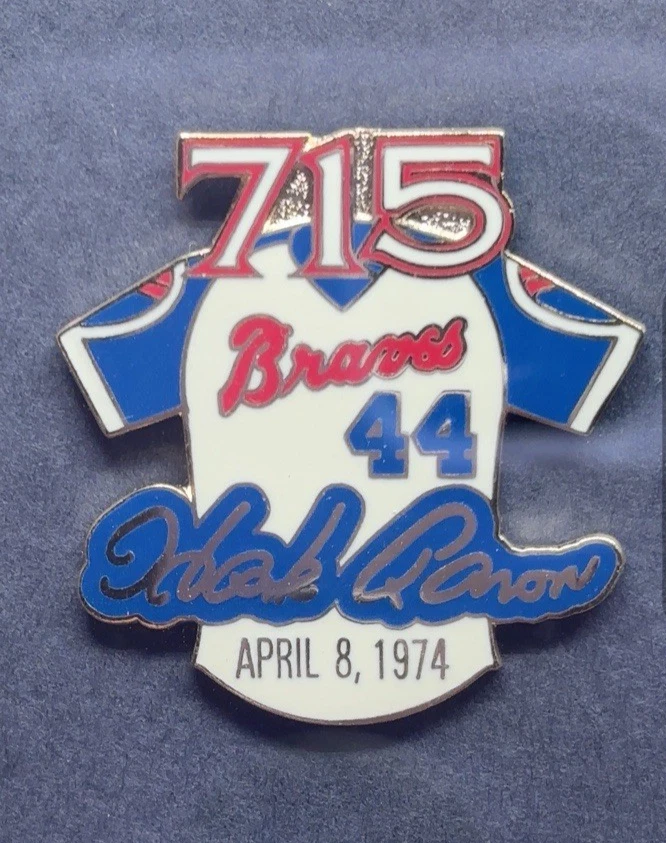 AMINCO Hank Aaron 25th Anniversary Collector 7 Pin Set Atlanta Braves # 369/715 - Image 2 of 4