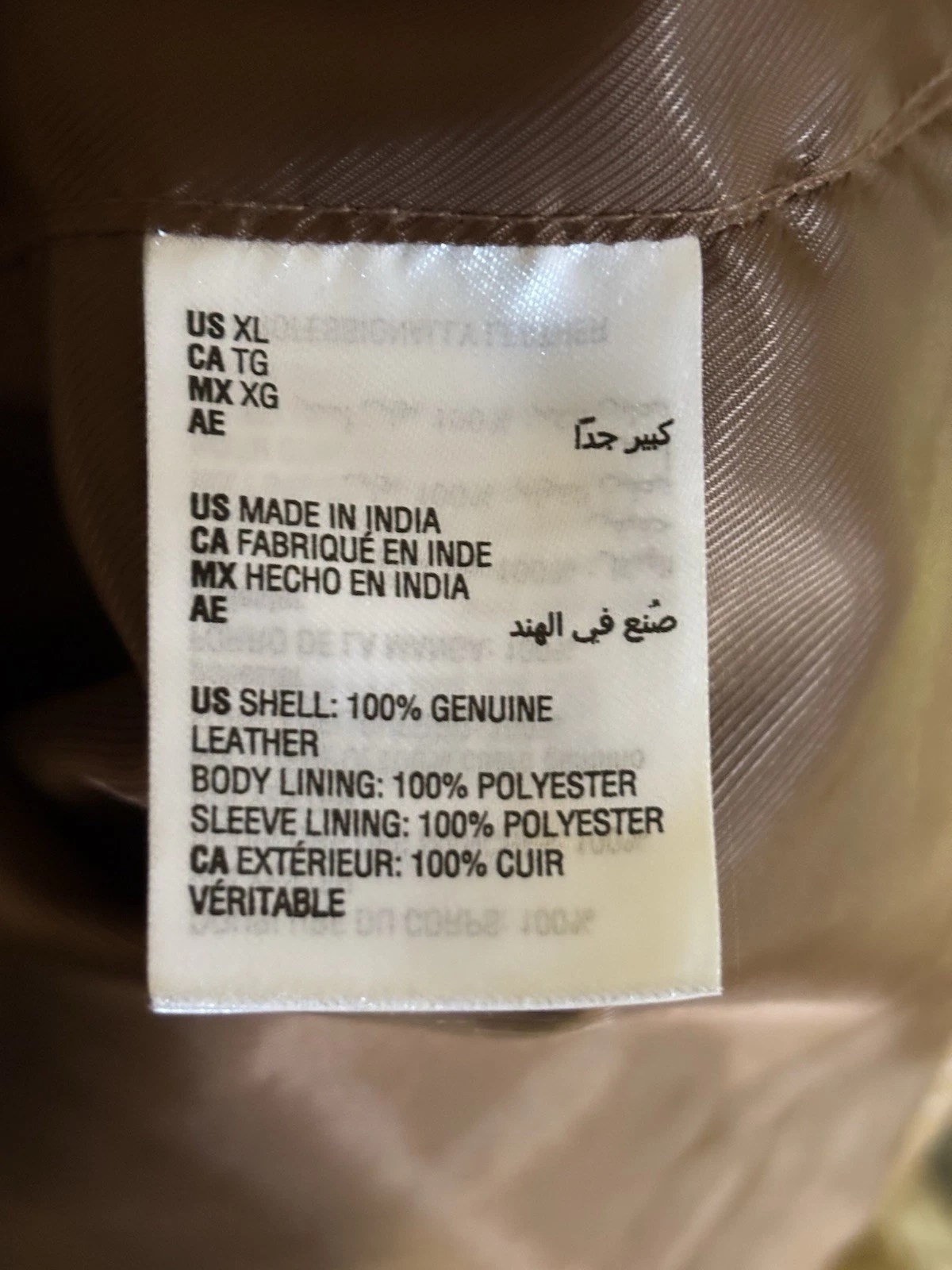 TASSO ELBA Mens Brown Soft Leather Cafe Racer Motorcycle Full Zip Jacket Sz XL image 10