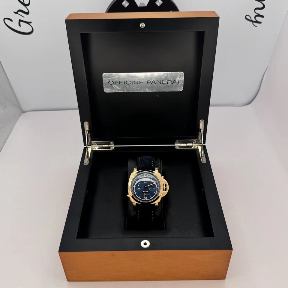 Cronógrafo Panerai Luminor - 44mm Oro Rosa 18K Ref# PAM 00277. Muy buen estado Foto 2 de 4
