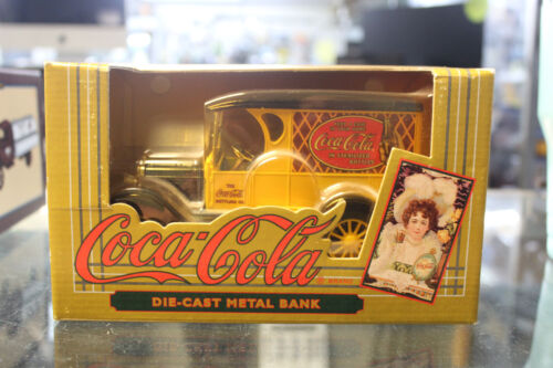 Ertl 1923 Coca Cola Die Cast Metal Bank Yellow Chevy Panel Truck New in Box - Picture 1 of 1