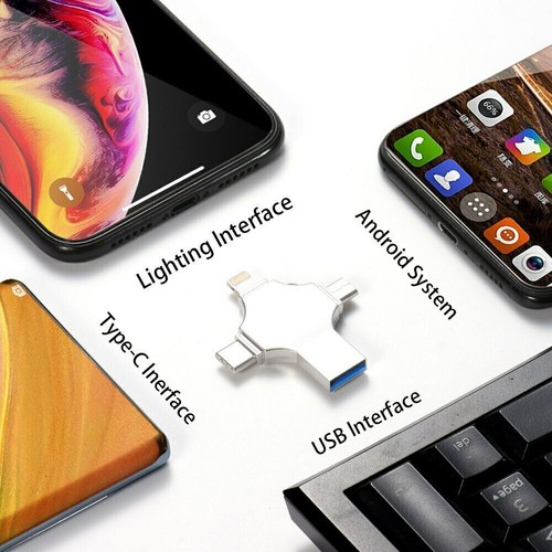 2T 4in1 USB3.0 Memory Photo Stick Flash Drive OTG For iPhone iPad Android TYPE-C - Picture 12 of 13