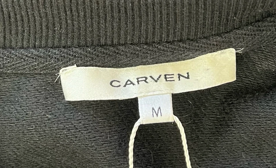 Vestido tallado negro tejido recortado sin mangas línea A talla M Foto 4 de 4