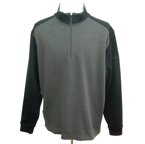 NIKE Golf Tour Performance Mens (Size XL) Gray Long Sleeve 1/4 Zip Shirt Dri-Fit