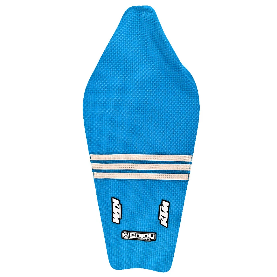 KTM SX-SXF 125 250 350 450 2016-2018 CUBIERTA DE ASIENTO LT azul blanco TLD #143 LOGOTIPO Foto 4 de 4