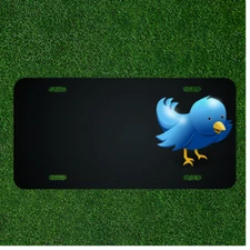 Custom Personalized License Plate With Add Names To Gorgeous Blue Bird Design