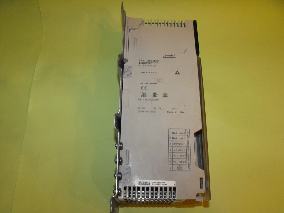 Schneider Modicon Quantum 140CPS21100+180XCA72800.CPS21100+CPX12000.USED - Image 4 of 4
