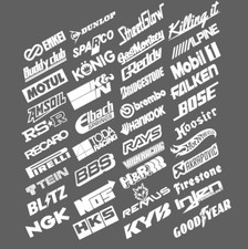 20 Automotive Sticker Jdm Decal Stickers Pack Racing Turbo Drift