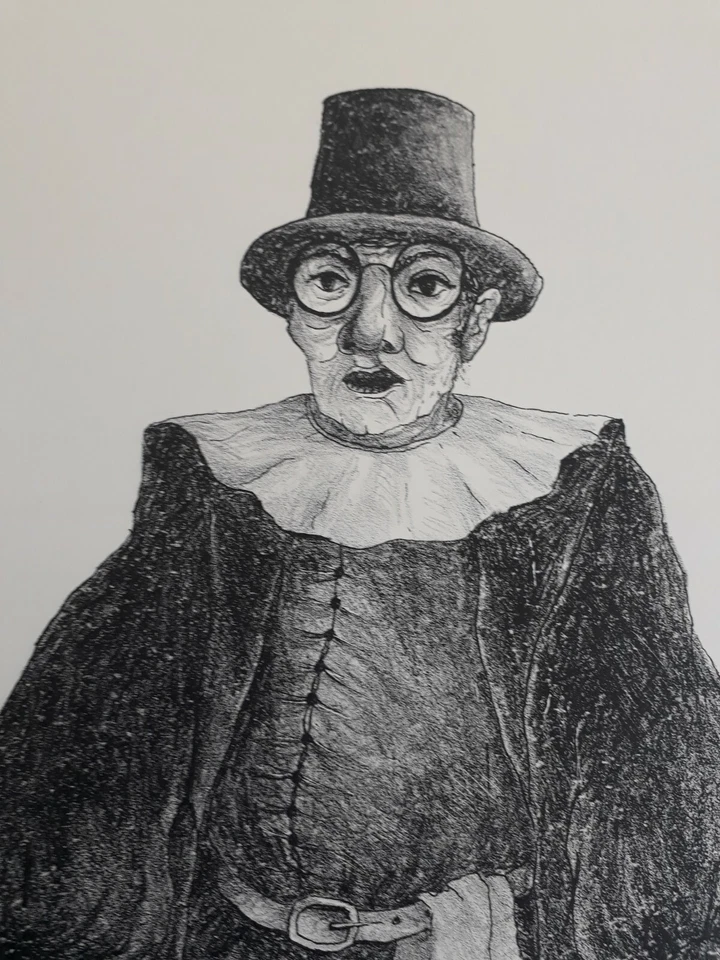 Alwin Eckert Grafik „Dottore“ signiert nummeriert Berlin  - Bild 3 von 4