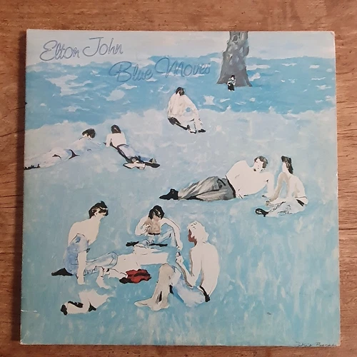 Elton John 'Blue Moves' 2x vinyl LPs. 1976 UK 1st press, GATEFOLD. EX/EX
