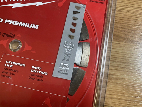 Milwaukee 49-93-7025 9 pollici Lama segmentata Diamond Premium - Nuova - Foto 2 di 3