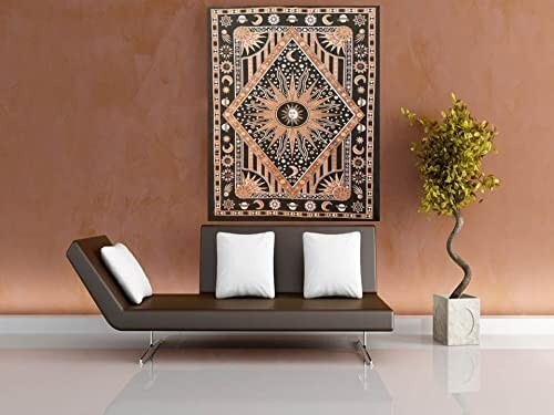 Sun Moon Tapestry Stars Tapestries Wall Hanging For Room Zodiac Mandala Tapestry