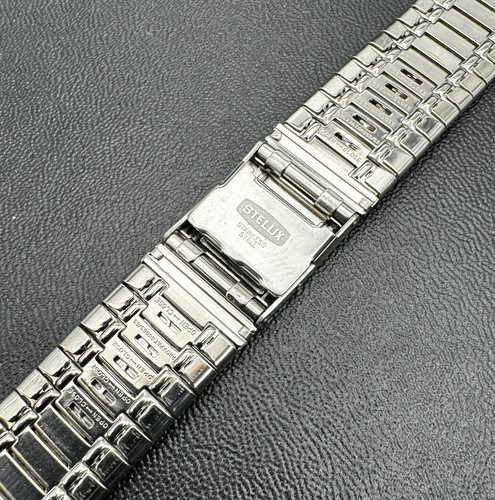 Vintage Stelux Fit Bulova Accutron S/S Watch Metal Band Bracelet 18 mm NOS BU-90 - Bild 6 von 11