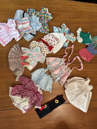 Lot 18 Vintage Doll Clothes Multiple Sizes