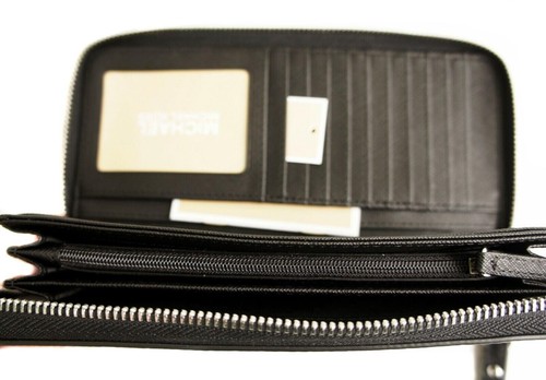 Michael Kors Purse Wallet Jet Set Travel Black New - Picture 7 of 8
