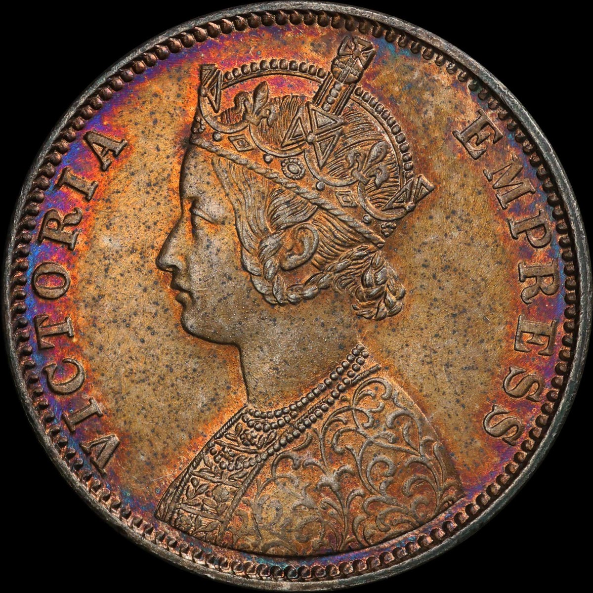 MS63 英領インド ルピー銀貨 1901B PCGS india rupee British India, 1901 B Victoria Rupee. PCGS MS 63. | eBay