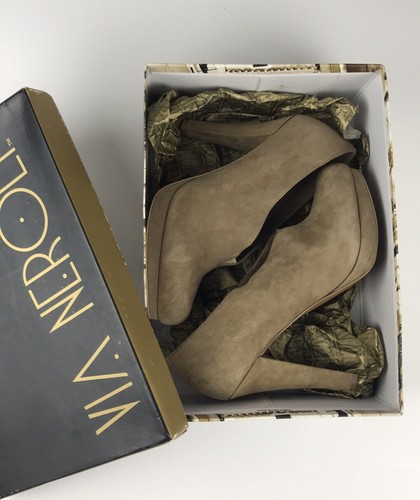 Women’s Via Neroli Tan Suede Booties Ankle Boots Size 8