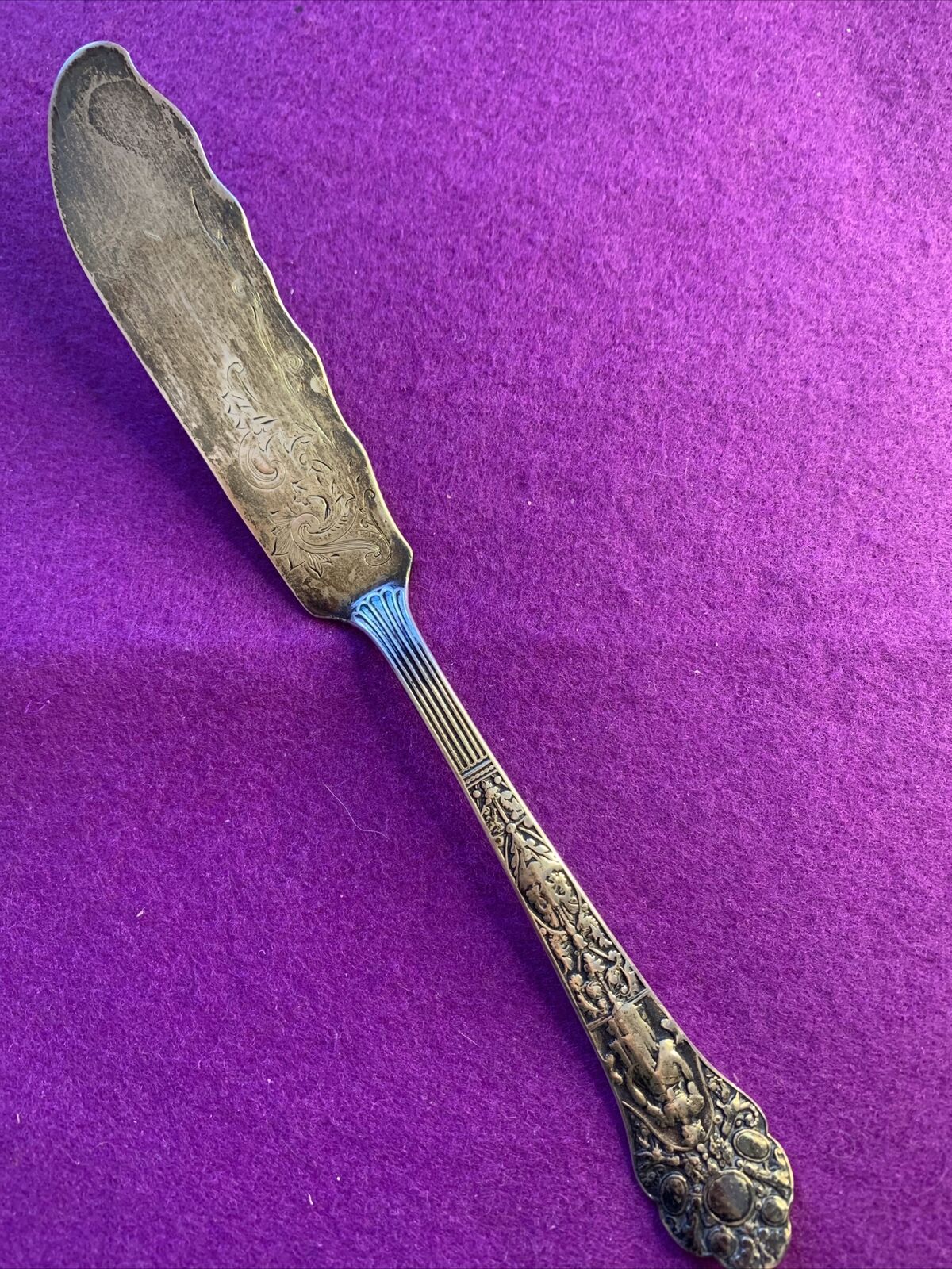 Sterling Silver Gorham Medici - Old Brite Cut Master Butter Knife