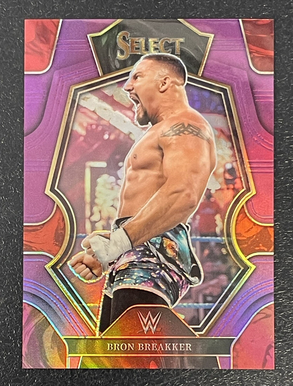 2023 Panini Select WWE BRON BREAKKER Premier Level #182 Purple Prizm 88 /99
