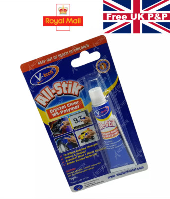 All Purpose Glue Adhesive Sealant Clear MS Polymer glue Plastic Metal Rubber Etc