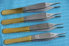 4 T/C GERMAN ADSON BROWN + ADSON DRESSING FORCEPS 4.75" WITH TUNGSTEN CARBIDE 