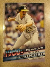 2020 TOPPS SERIES 2 DECADES BEST 1980's PITCHERS DB-70 DENNIS ECKERSLEY ATHLETIC