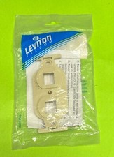 Leviton 41087-2IP IVORY Quickport 2-Port Duplex Insert Wall plate Cover