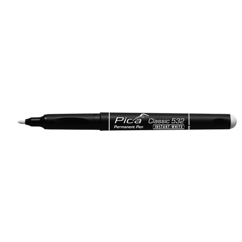 Pica Classic 532 Permanent Pen, Instant-White 532/52/SB