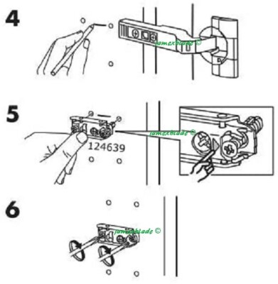 UTRUSTA Hinge W B-in Damper For Kitchen, 110