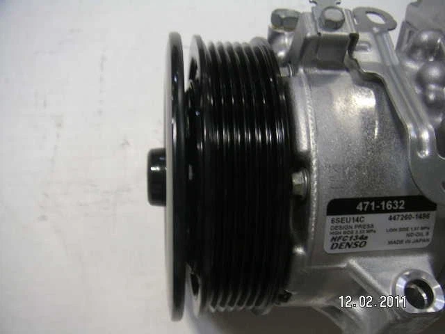 Compresor de aire acondicionado OEM Denso 6SEU14C se adapta a Pontiac Vibe / Toyota Corolla, Matrix QR Foto 4 de 4