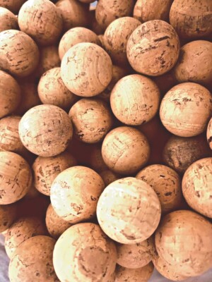 cork balls 19mm  (10 units)