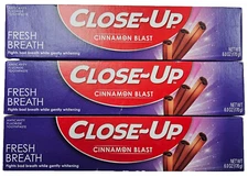 CLOSE-UP Cinnamon Blast Toothpaste 6oz ( 3 tubes ) __