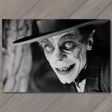 POSTCARD Man Weird Creepy Eyes Strange Top Hat Nightmare Scary Unusual Retro Fun