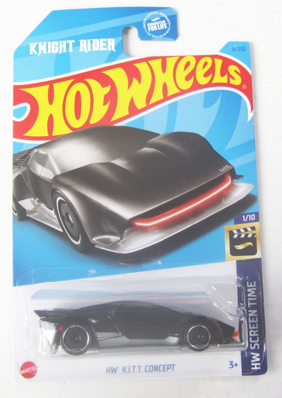 Hot Wheels HW KITT CONCEPT Car KNIGHT RIDER Black Screen Time MOMC Mint 2022