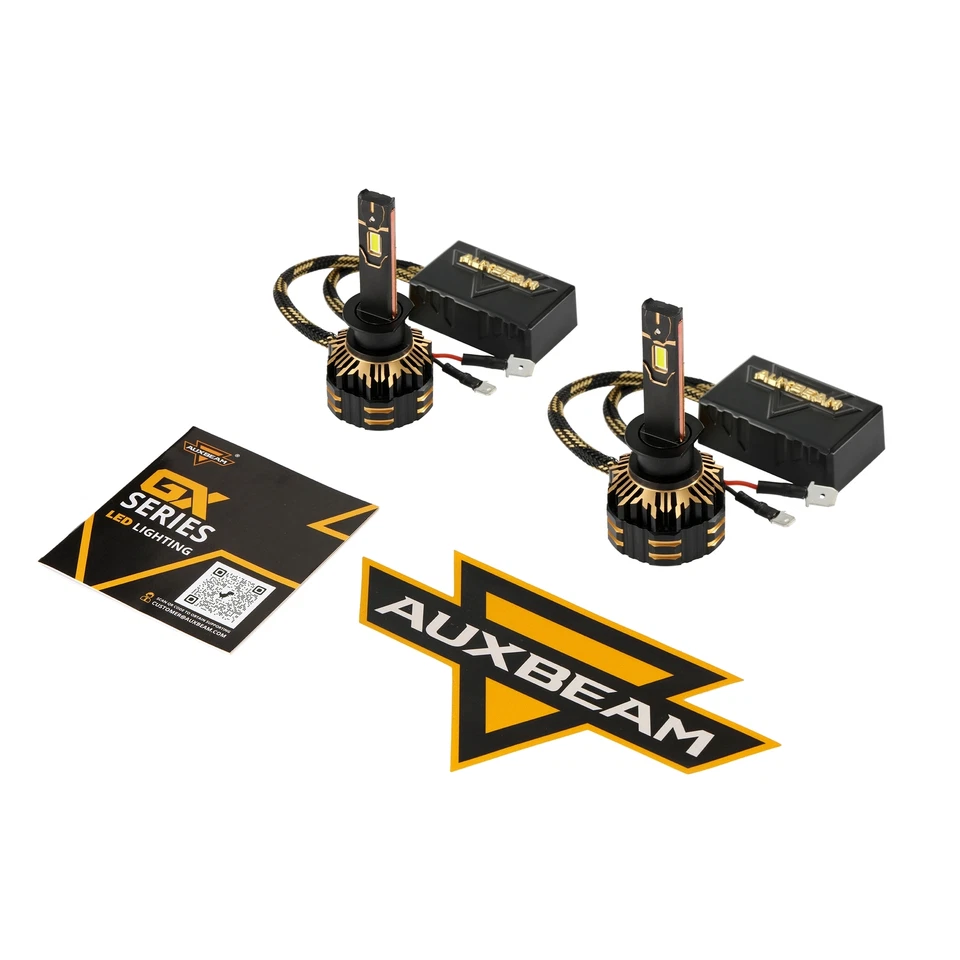 AUXBEAM H1+H11 25000LM LED 车头灯高/低灯泡 Canbus 适用于福特嘉年华 2014-2019 — 第 4/4 张图片