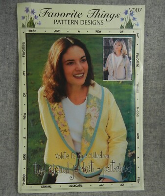 Favorite Things V007 Misses Shawl Jacket Patched size 4-22 Plus Uncut