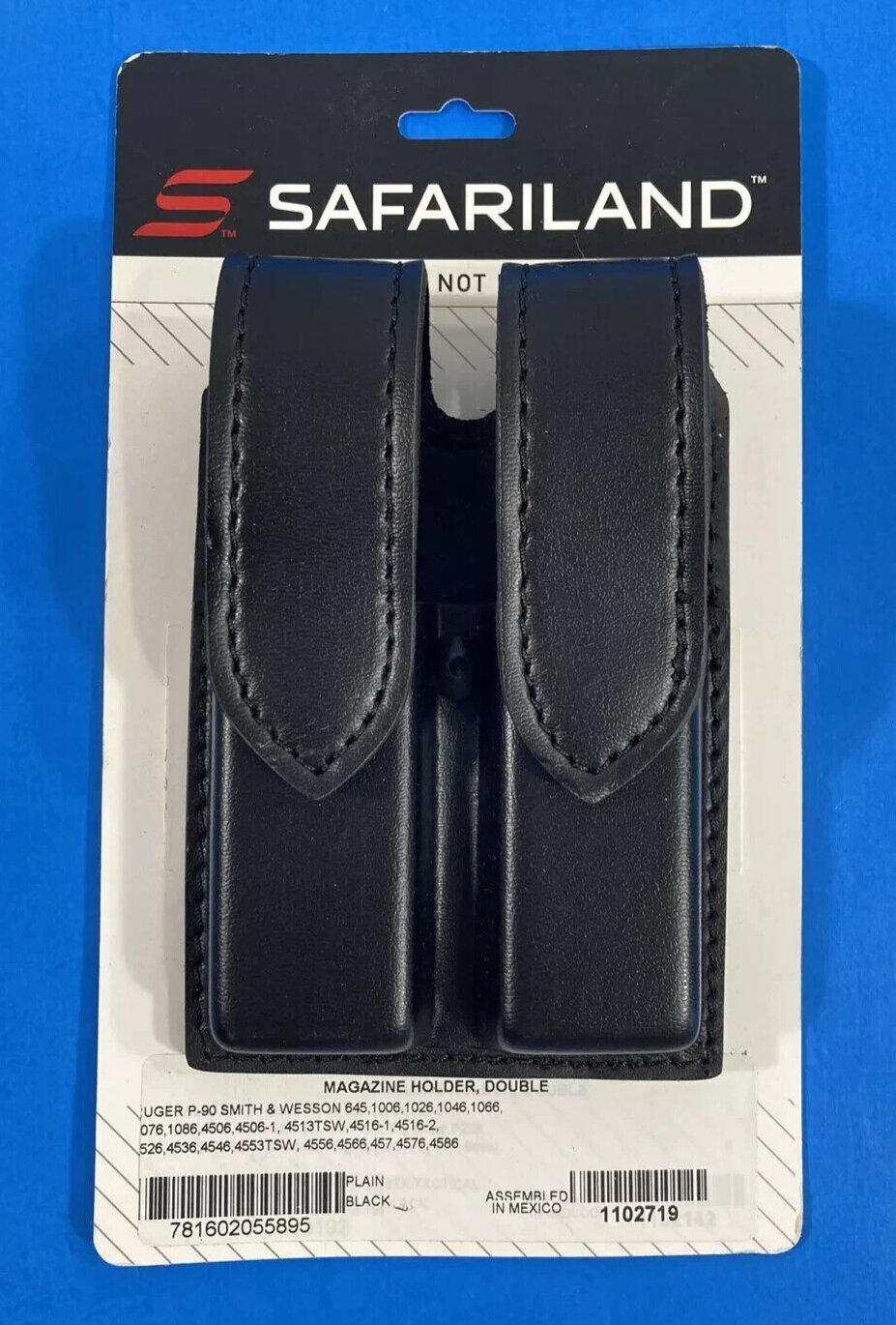 SAFARILAND 77-210-2HS DOUBLE MAG MAGAZINE HOLDER POUCH RUGER P-90 KP-90 S&W-image