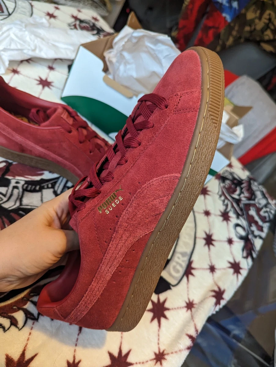 Puma suede hotsell gum sole