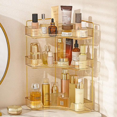 Corner Bathroom Counter Organizer, Bathroom Countertop Shelf Makeup Organizer fo - Picture 10 of 13