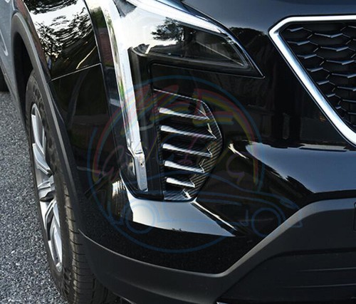 Carbon Fiber Front Bumper Molding Trim Grilles For Cadillac XT4 2019-2022 - Picture 11 of 12