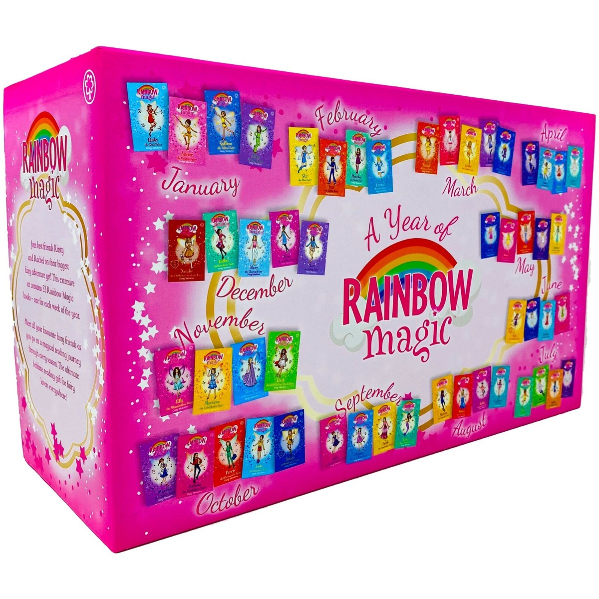 A Year of Rainbow Magic Fairy 52 Books Children's Pack Box Set By