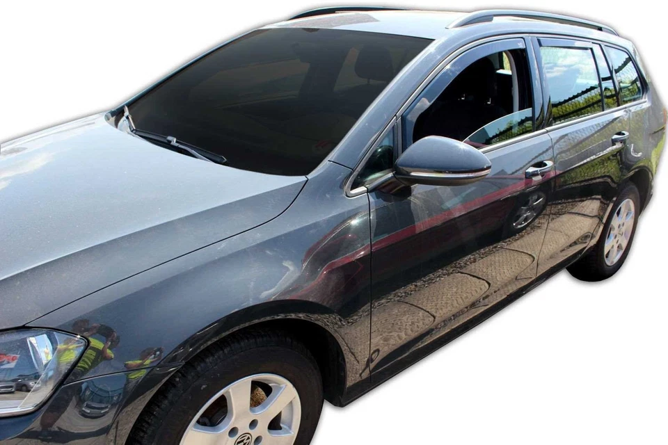 Deflectores de viento en canal para VW Golf SportWagen Alltrack 2015-2019 protector de lluvia Foto 4 de 4