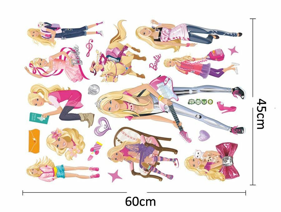 Barbie Stickers For Walls