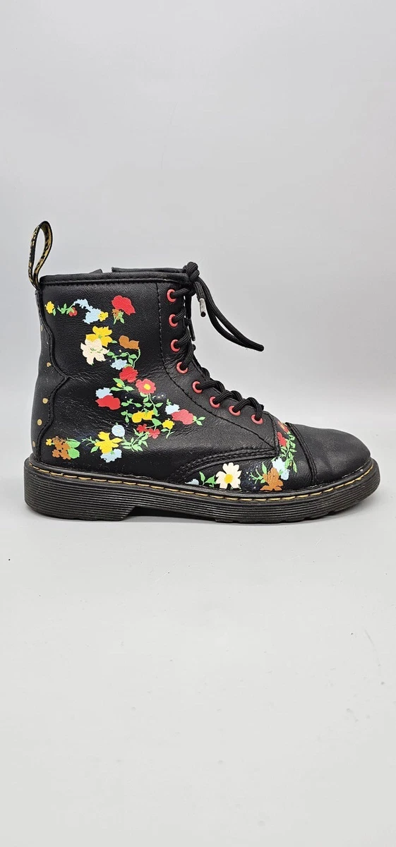 Dr Martens 1460 Pooch Flower Boots Size 3 eBay