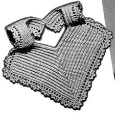 Vintage Crochet Baby Bib PATTERN ONLY
