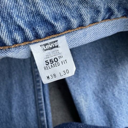 Vintage Levi's 550 Jeans Relax Fit Größe: 38x30 helle Waschung Baggy Fit USA - Bild 8 von 10